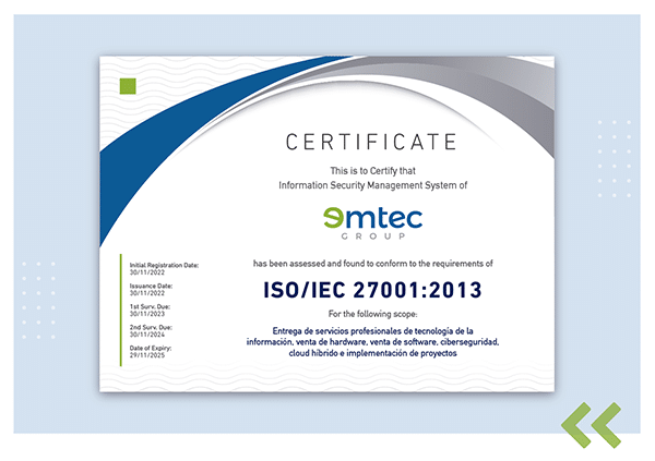Certificacion ISO 27001